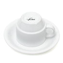 Stackable Cappuccino Cup & Saucer (8oz) - White