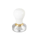 Barista Basics Design 5 White Espresso Tamper - 57mm, Flat