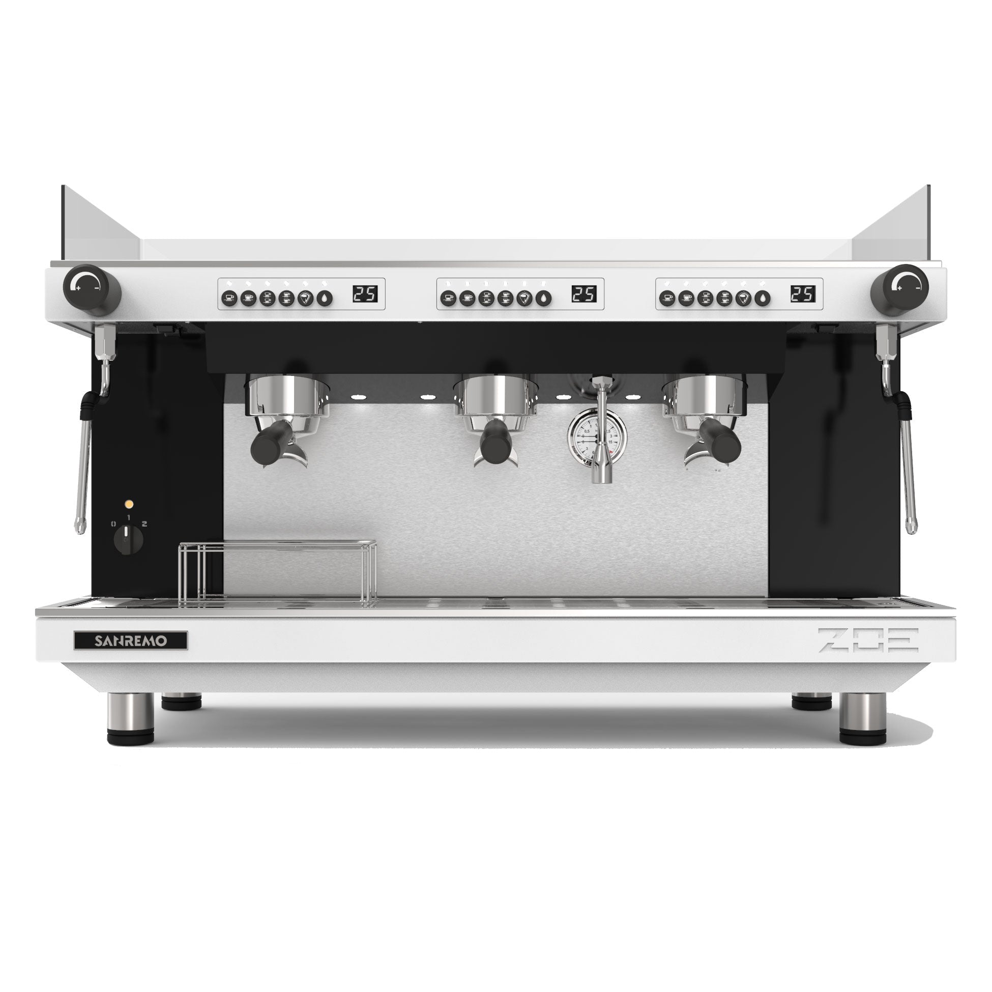 Sanremo Zoe Competition Tall 3 Group Volumetric Espresso Machine - Whi