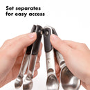 4-piece stainless steel measuring spoon set