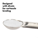 4-piece stainless steel measuring spoon set