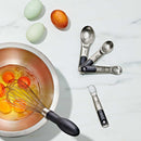 4-piece stainless steel measuring spoon set