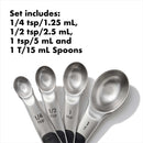 4-piece stainless steel measuring spoon set