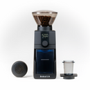 Baratza coffee grinder with accessories on a white background