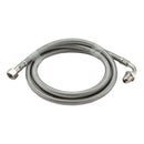 Rancilio 3/8 M x 3/8 F 180 cm Stainless Steel Hose with Elbow
