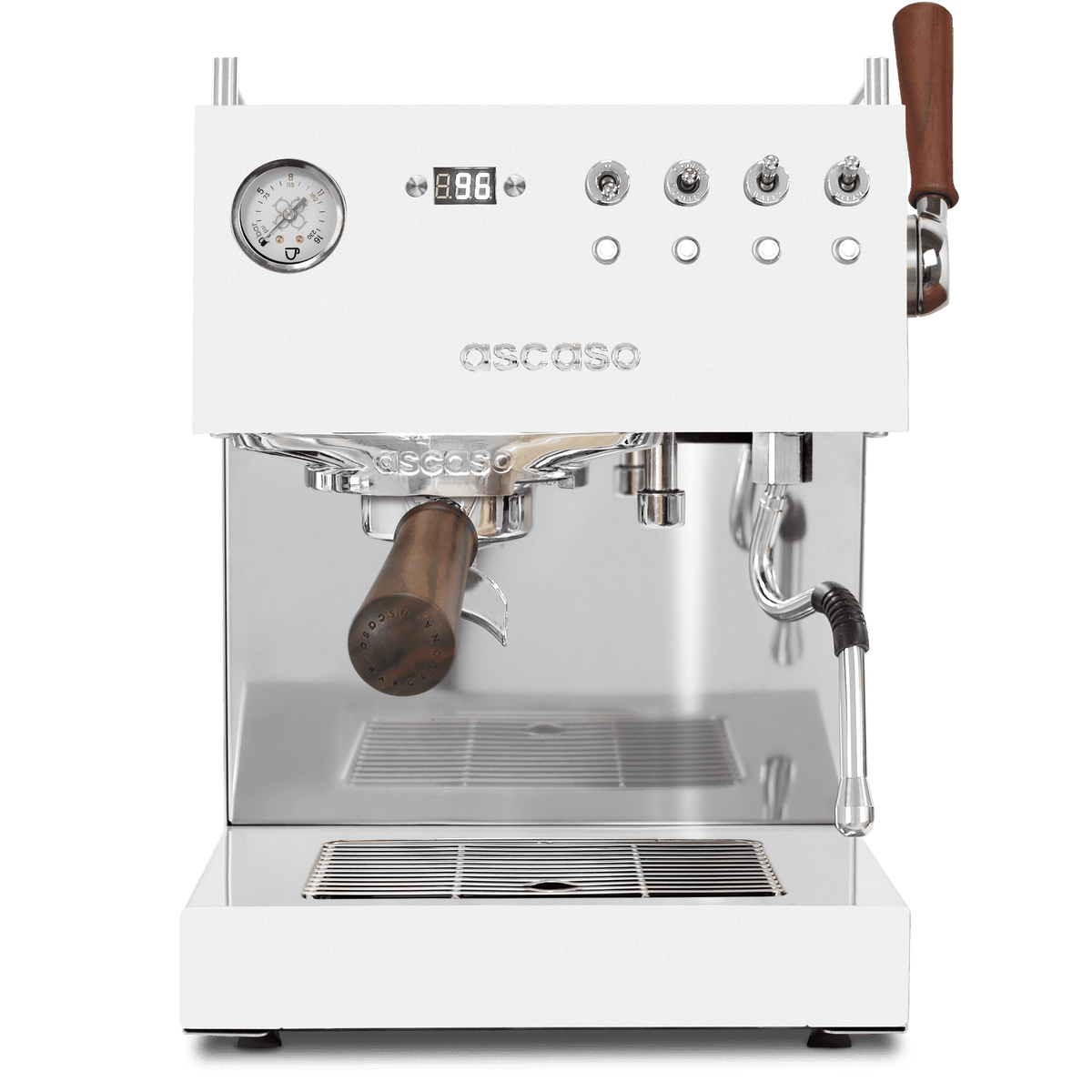 ascasoレトロエスプレッソマシン ホワイト Ascaso Steel DUO PLUS PID Espresso Machine (White) | Dual