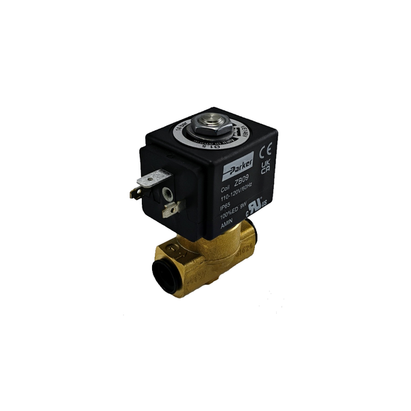 110/120V 50/60Hz 9W 1/4 x 1/4 Two-way Parker Solenoid