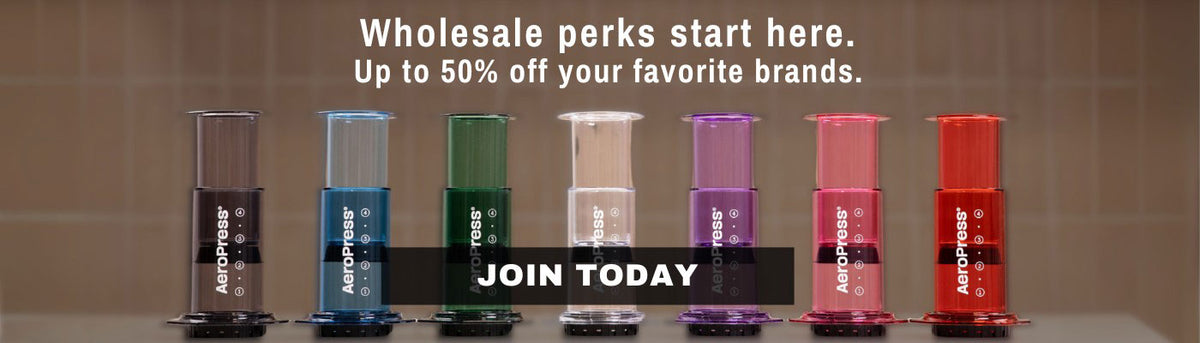 aeropress wholesale banner