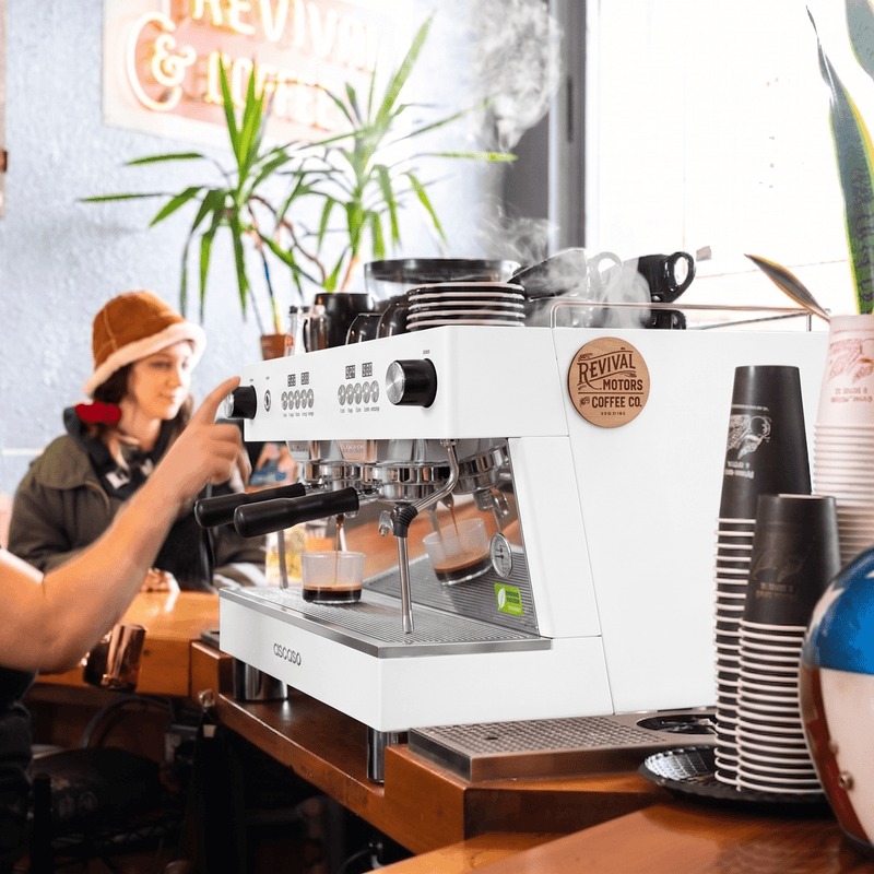 Ascaso Barista T One Automatic 2 Group Espresso Machine - White
