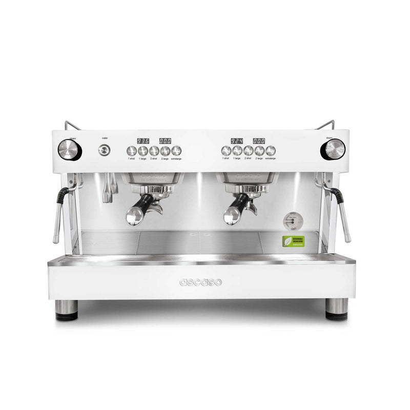Ascaso Barista T One Automatic 2 Group Espresso Machine - White