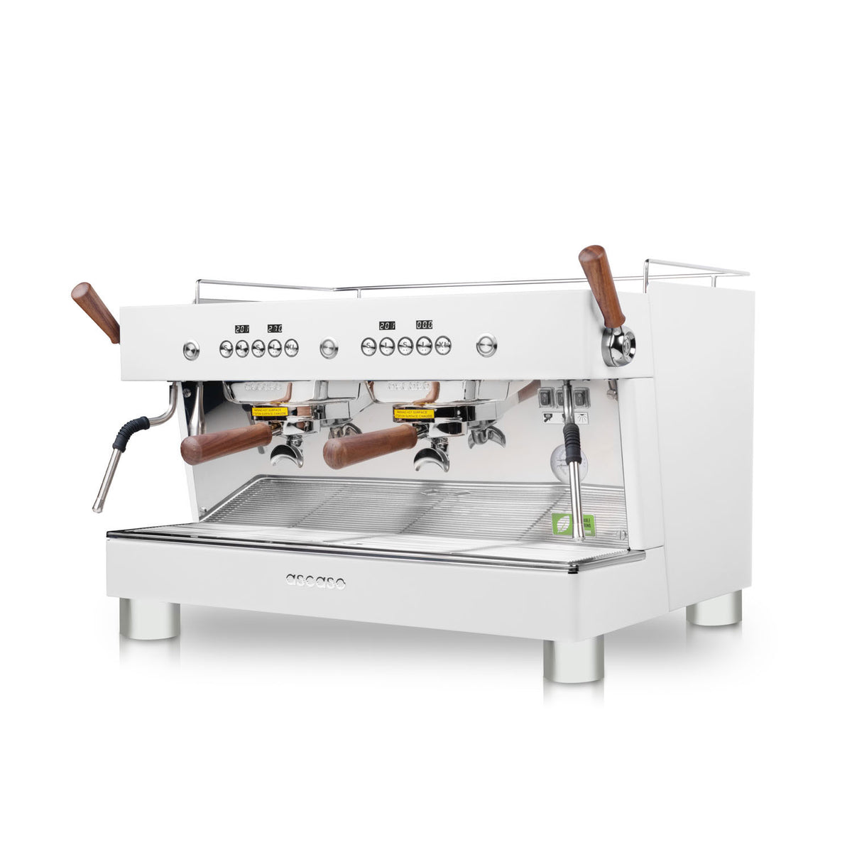 Ascaso Barista T Plus Automatic 2 Group Espresso Machine - White