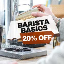 barista basics 20 percent off sale promo