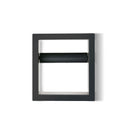 barista basics stainless steel black open knockbox