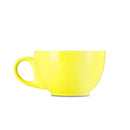 6 ounce yellow cappuccino cup and saucer