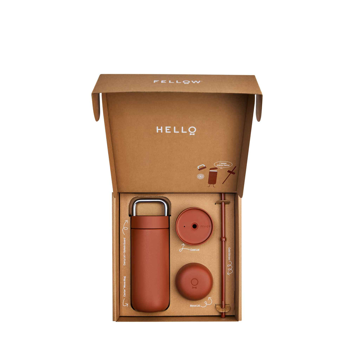 Fellow Carter Travel Mug with 3-in-1 Lid System - Sienna