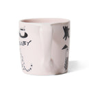 pink cat art diner mug