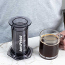 aeropress clear black espresso brewer