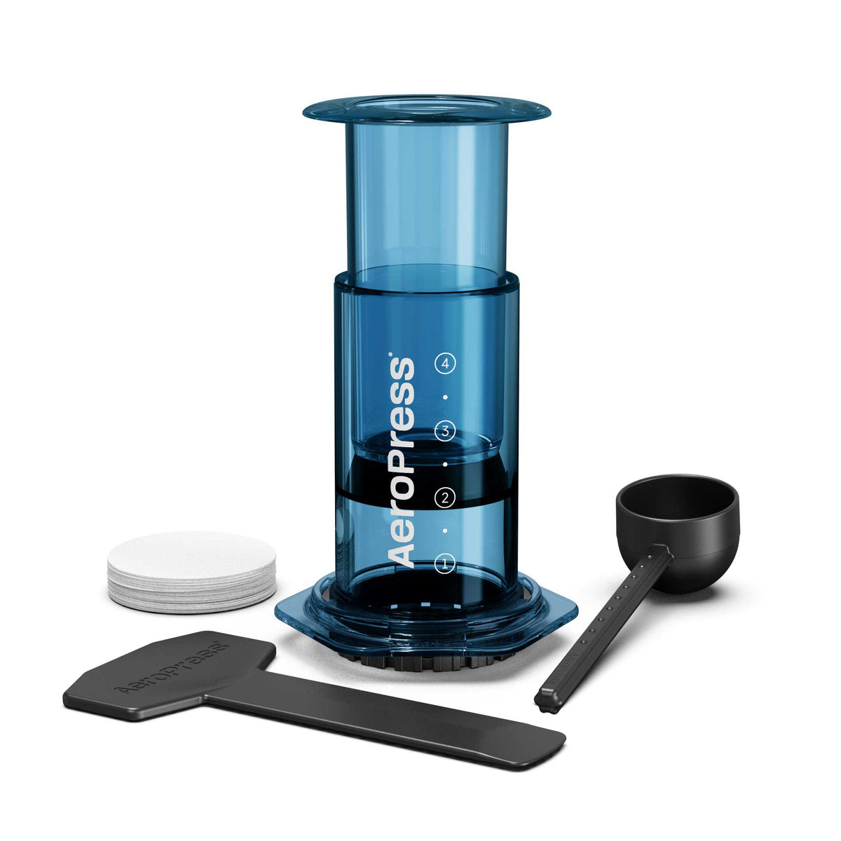 新品・未開封 エアロプレスクリアブルー AeroPress Clear Blue AeroPress Clear Coffee Maker - Blue