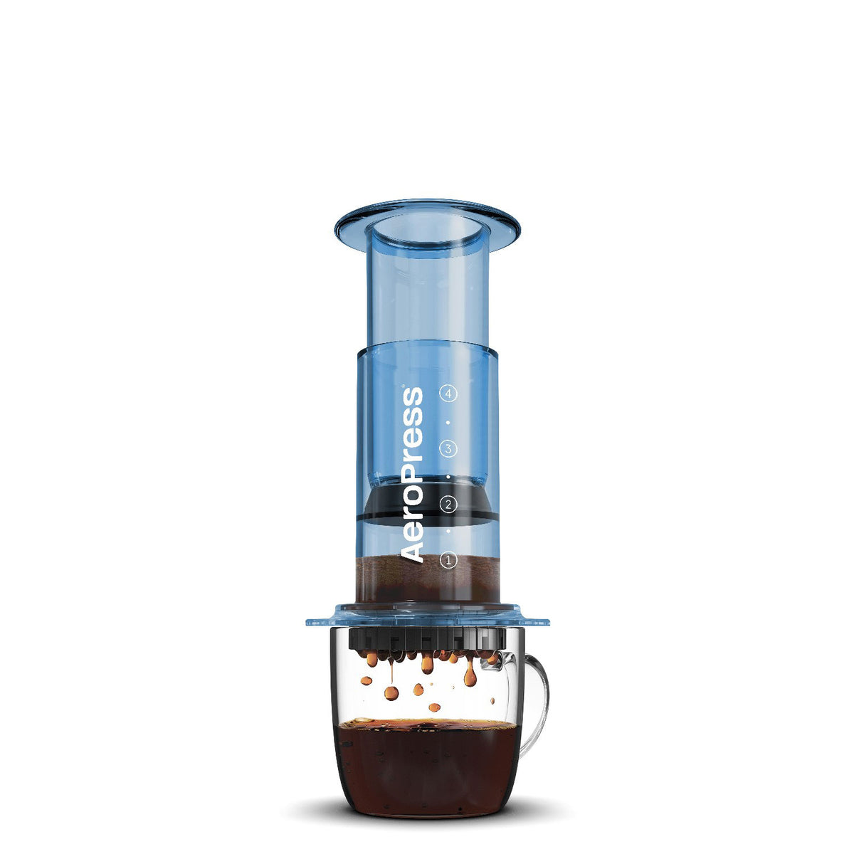 新品・未開封 エアロプレスクリアブルー AeroPress Clear Blue AeroPress Clear Coffee Maker - Blue