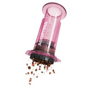 aeropress clear pink espresso brewer