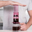 aeropress clear pink espresso brewer