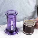 aeropress clear purple espresso brewer 