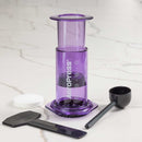 aeropress clear purple espresso brewer 