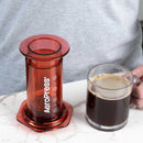aeropress clear red espresso brewer 