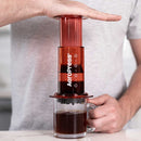 aeropress clear red espresso brewer 