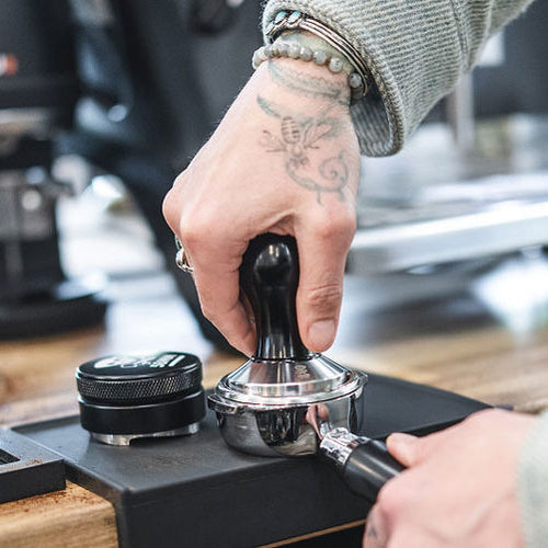 リラクゼーショングッズ CANNAPRESSO Compressore Black Espresso Tamper - 58mm, Flat