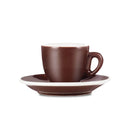 brown demi cup and saucer set