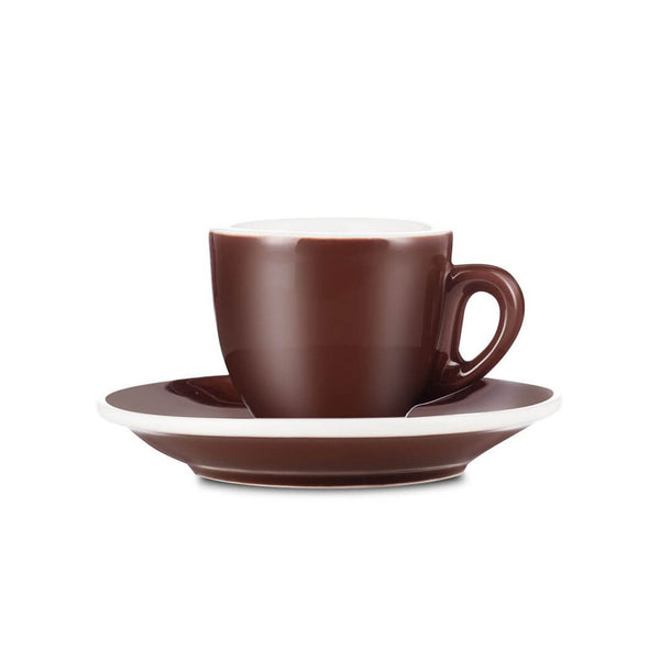 brown demi cup and saucer set