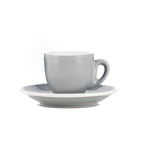 gray demi cup and saucer