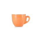 orange espresso cup and saucer set