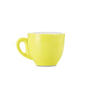 yellow espresso cup and saucer