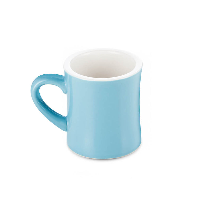 blue porcelain diner mug