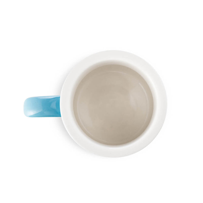 blue porcelain diner mug