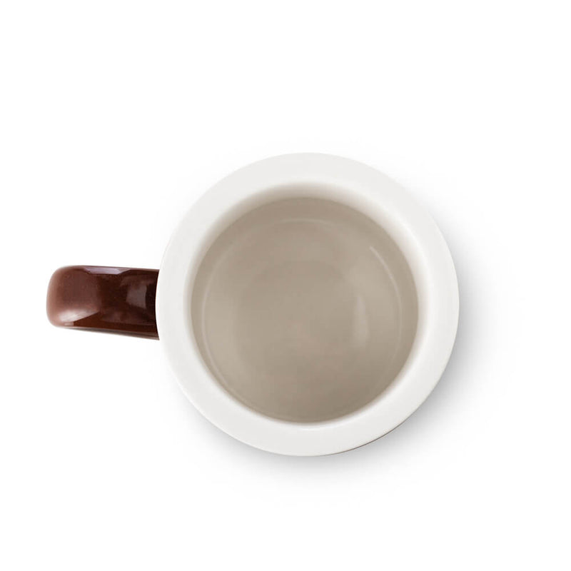 brown porcelain diner mug