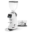 f83 e pro sense fiorenzato grinder with puqpress m4 automatic tamper bundle in white