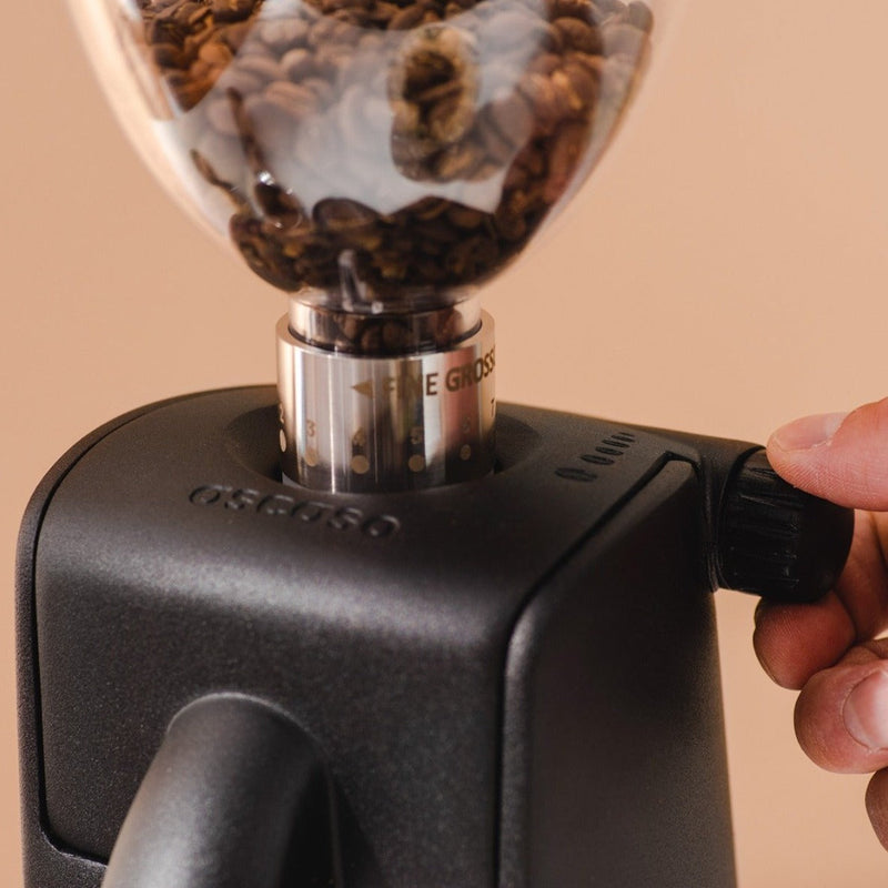 REFURBISHED Ascaso i-mini Flat Burr Home Coffee Grinder, 54MM - Black
