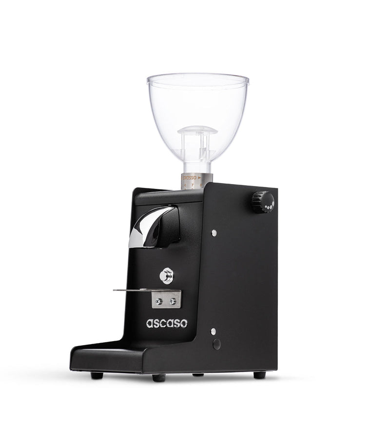 REFURBISHED Ascaso i-STEEL Flat Burr Home Coffee Grinder, 54MM - Black