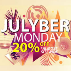 julyber monday july 14th sitewide sale banner