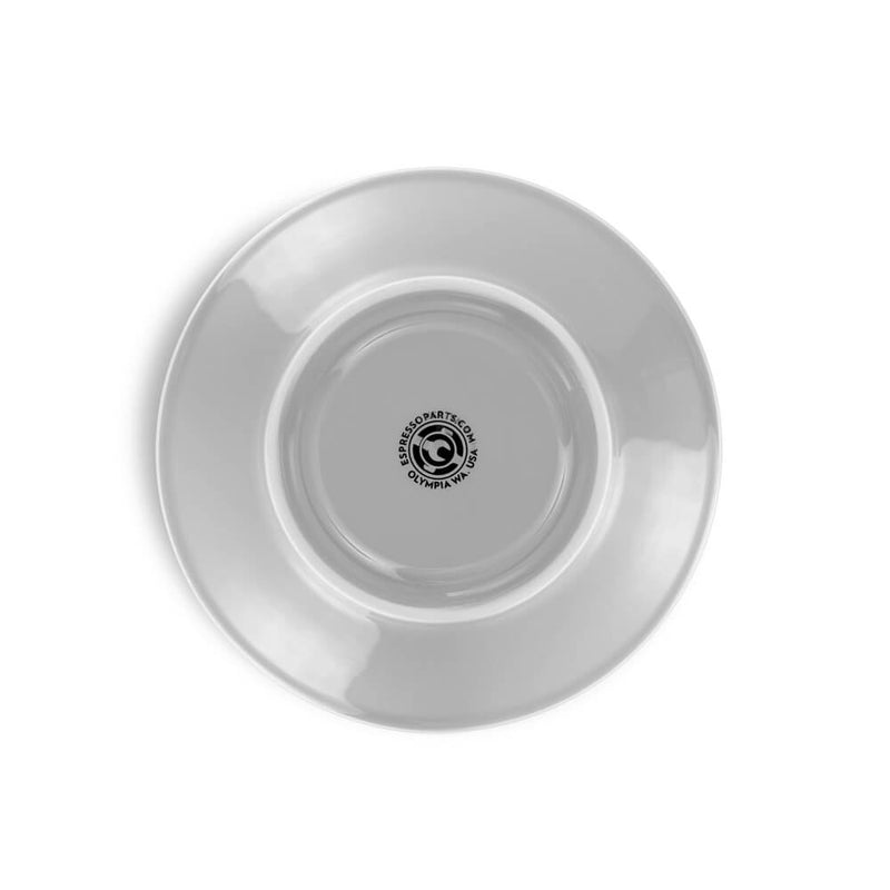 grey 8 ounce latte cup and saucer set