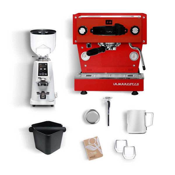 red linea mini espresso machine kit