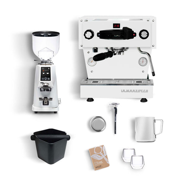 white linea mini espresso machine kit