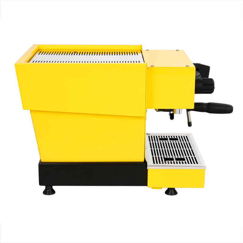 yellow linea mini espresso machine