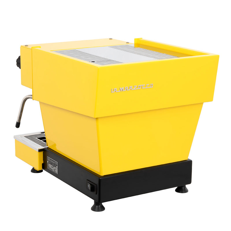 yellow linea mini espresso machine