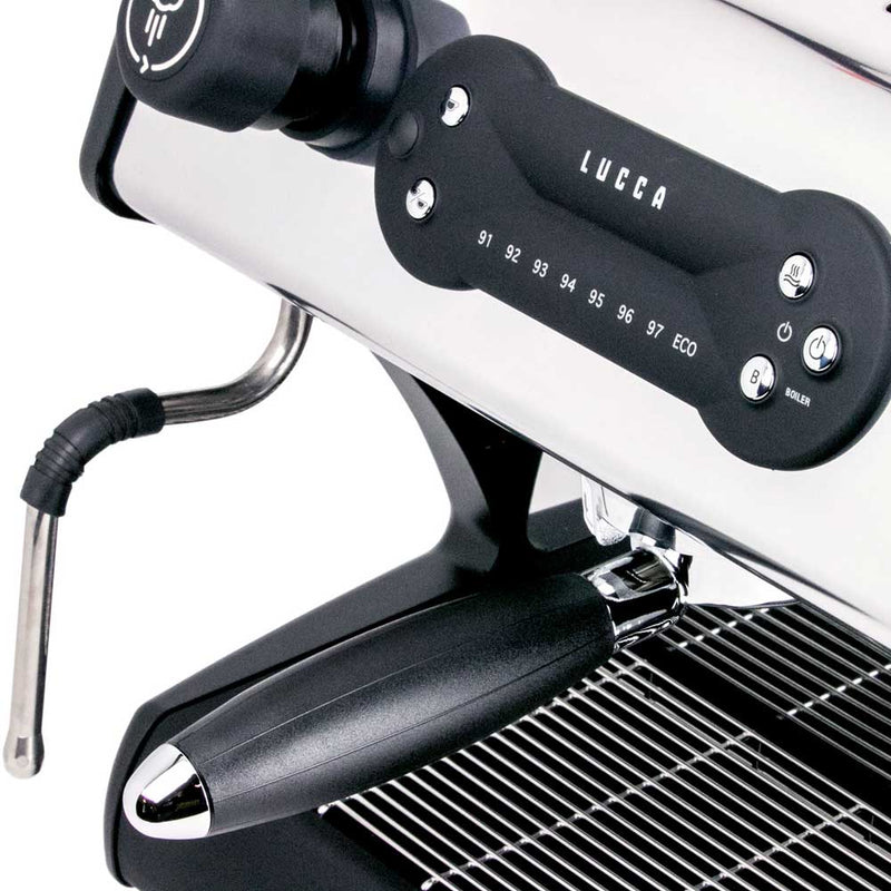 lucca a53 direct plumb single group espresso machine black