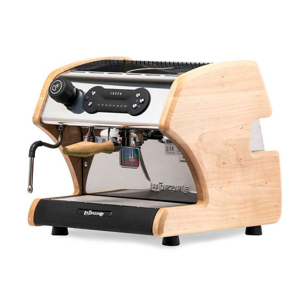 lucca a53 espresso machine maple side panels