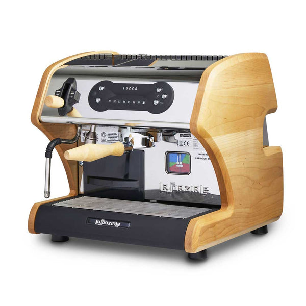 lucca mini home espresso machine maple